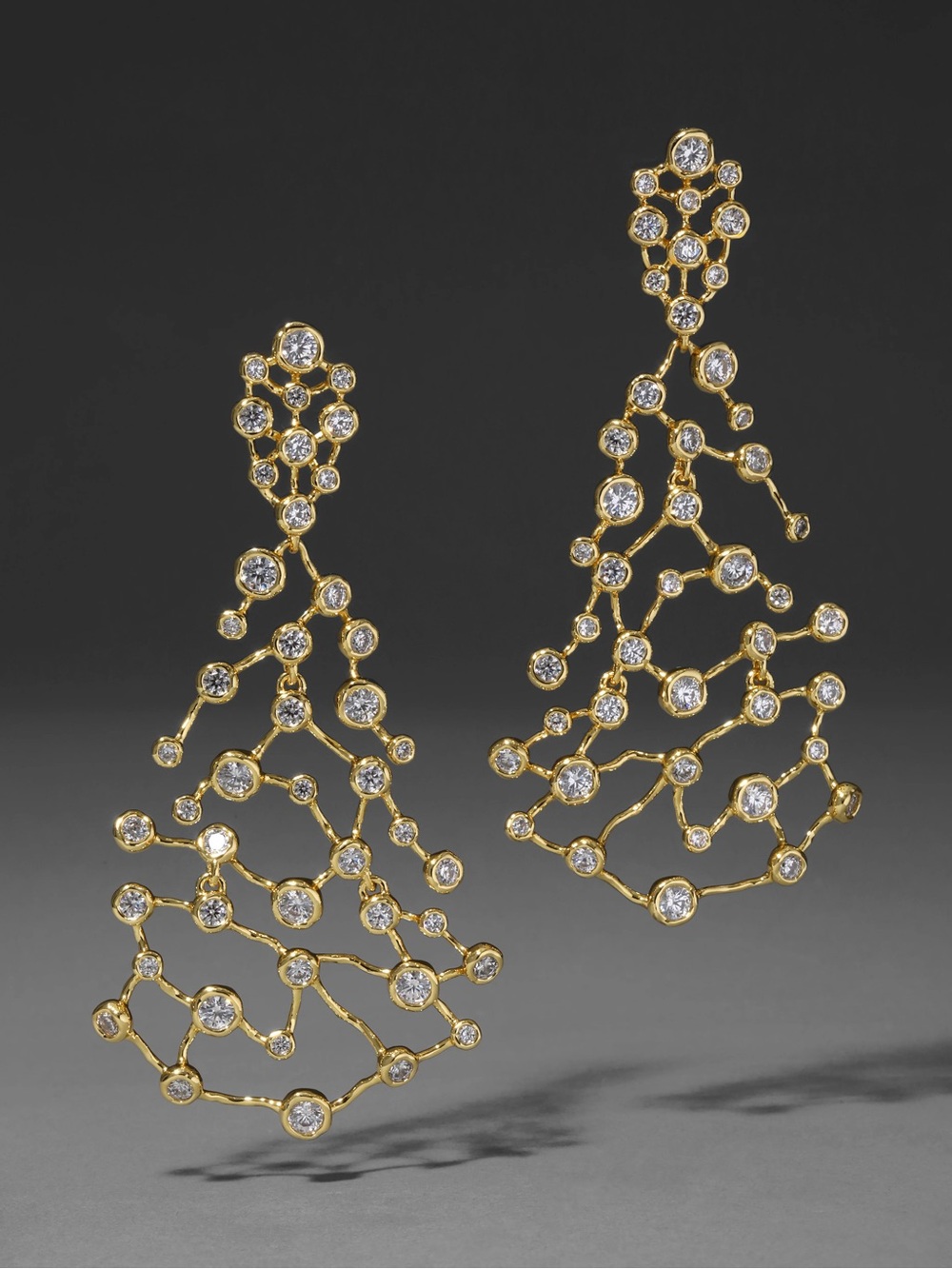 ALEXIS BITTAR • Asterales Gold Large Celestial Constellation Earrings